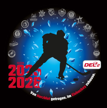 DEL2 T-Shirt HERZBLUT EISHOCKEY Teams Black